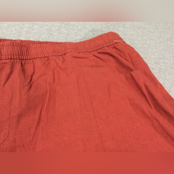 Old Navy High-Waisted Linen-Blend Shorts Fired Clay Red Size 4X NWOT - Picture 2 of 6